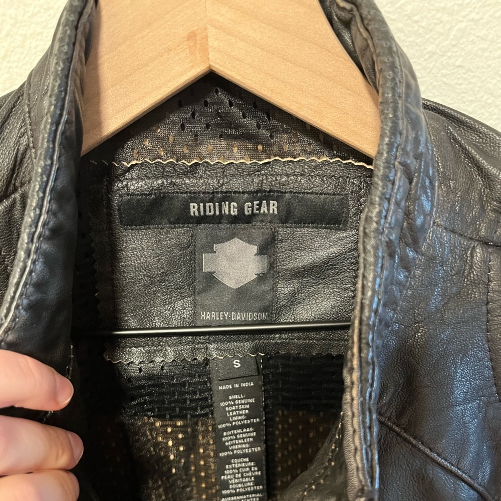 Harley-Davidson Men’s Leather Riding Jacket - Picture 2 of 8